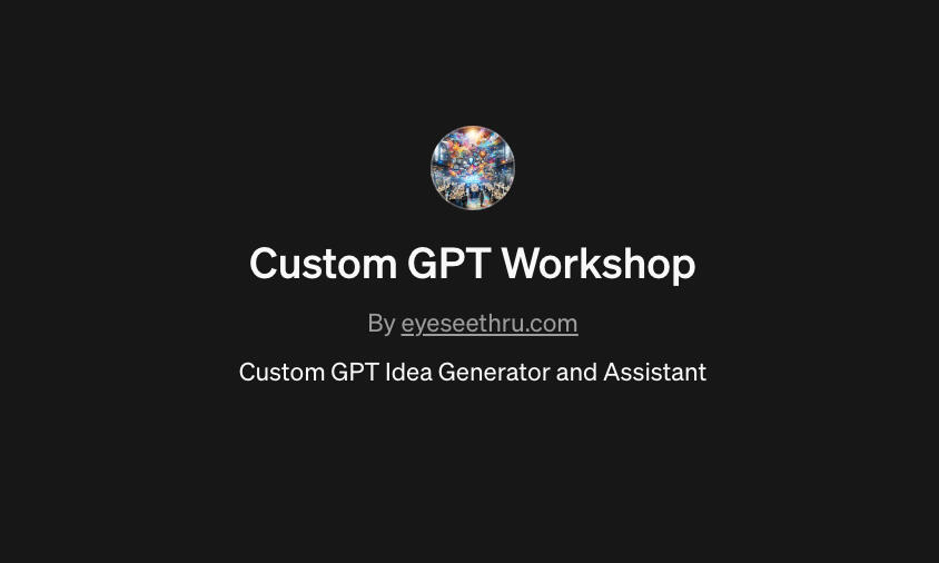 Custom GPT Workshop